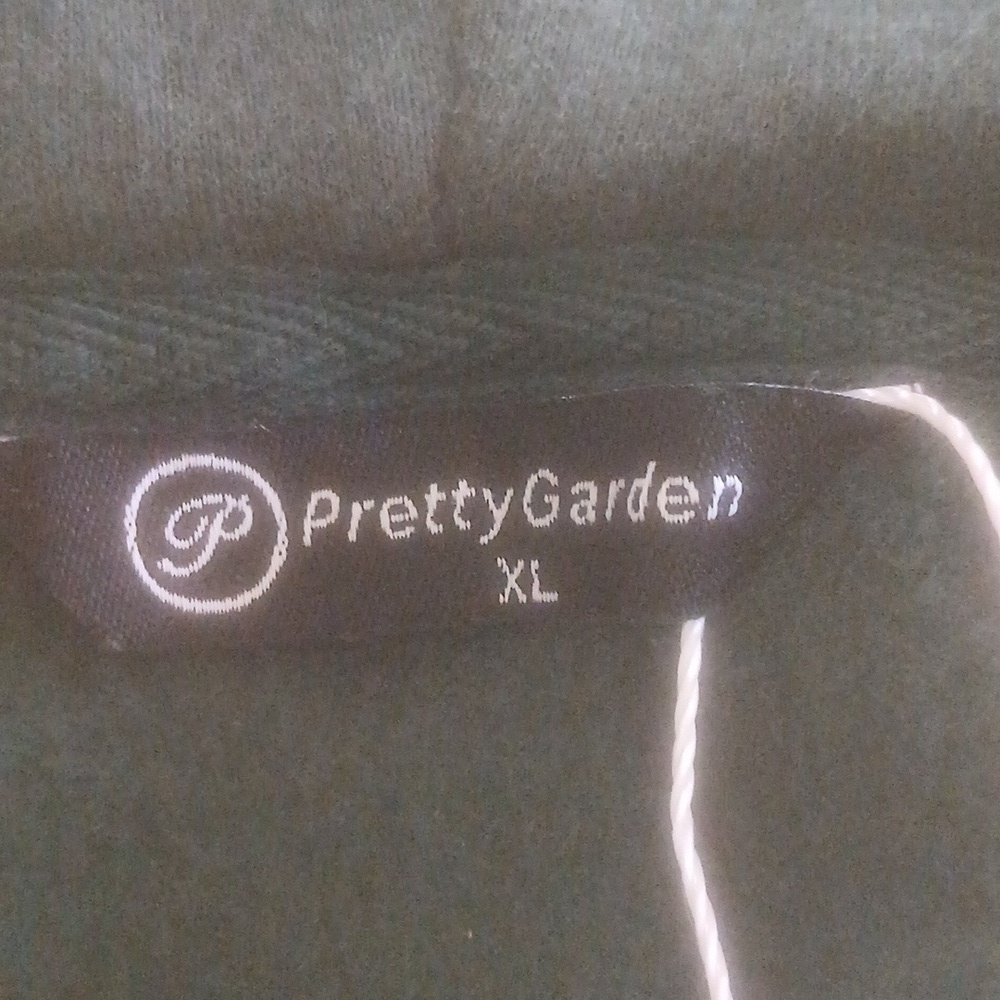 PrettyGarden Women's Green Hooded  Sweatshirt Half Zip.  Sz XL....NWT - Picture 9 of 9